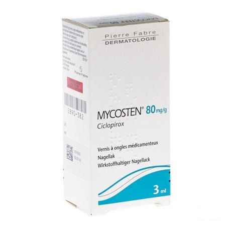 Mycosten 80 mg/g Medische Nagellak Flacon 1 3 ml