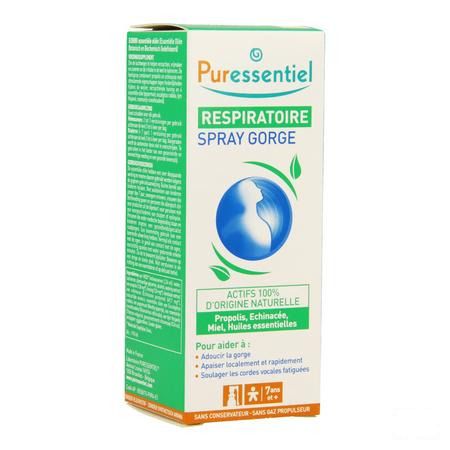 Puressentiel Respiratoire Spray Gorge 15 ml  -  Puressentiel