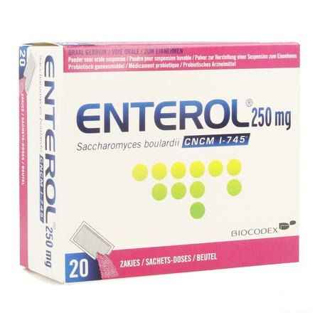 Enterol 250 mg Pulv Sachets 20