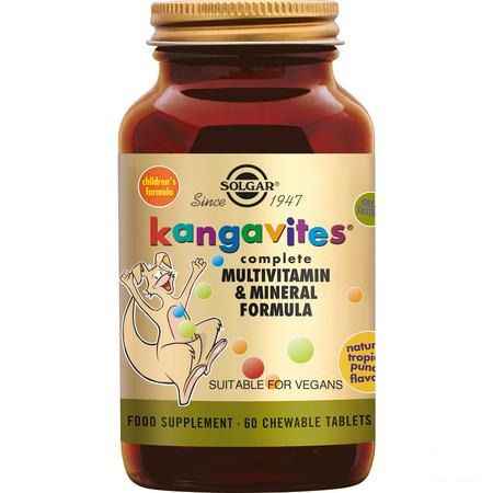 Solgar Kangavites Tropical Punch Comprimes Croq 60  -  Solgar Vitamins