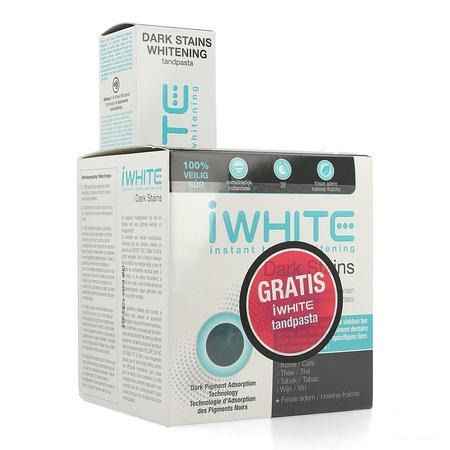 Iwhite Dark Stains 10 + Tandpasta Whitening 75 ml