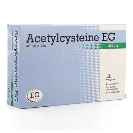 Acetylcysteine EG 600 mg Comprimes Eff. 60x600 mg  -  EG