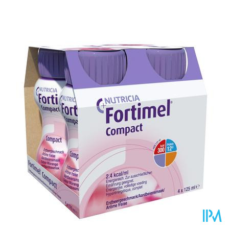 Fortimel Compact Aardbei 4x125 ml  -  Nutricia