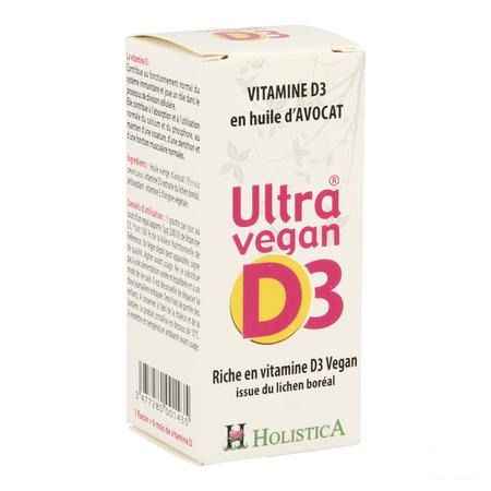 Ultra Vegan D3 Druppels 8ml Holistica  -  Bioholistic Diffusion