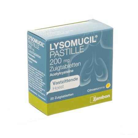 Lysomucil 200 Tabletten A Sucer - Zuigtabletten 20