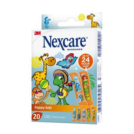 Nexcare 3M Happy Kids Strips 20 N0920Nlw  -  3M