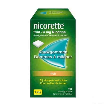 Nicorette Fruit Gomme Mach 105x4 mg
