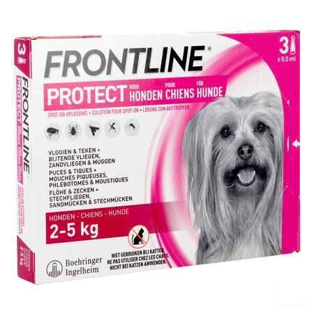 Frontline Protect Spot On Opl Hond 2-5Kg Pipet 3
