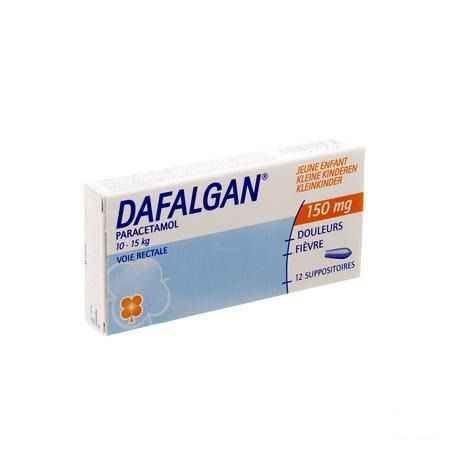 Dafalgan 150 mg Suppos 12 Kleine Kinderen