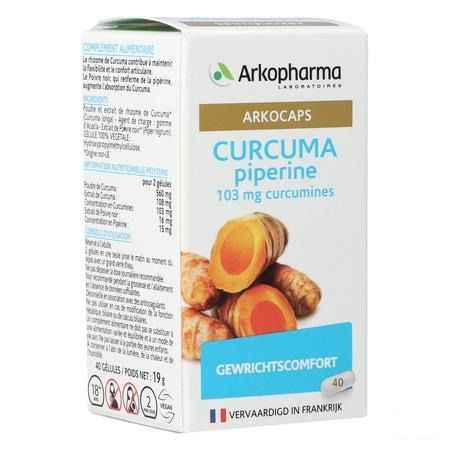 Arkocaps Curcuma Caps 40 Nf  -  Arkopharma 