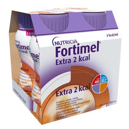 Fortimel Extra 2Kcal Chocolade Karamel 4X200 ml  -  Nutricia