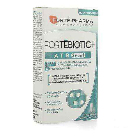 Fortebiotic+ Atb 2In1 V-Caps 10  -  Forte Pharma