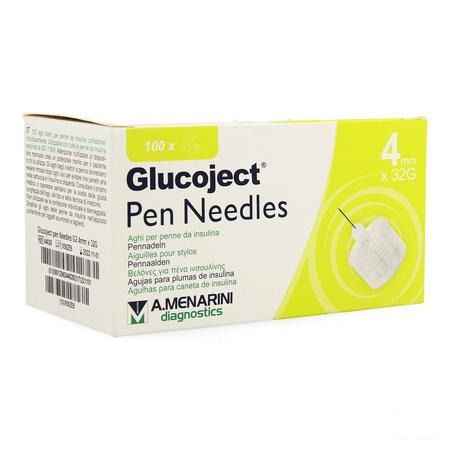 Glucoject Pen Needles 4mm 32g  -  Menarini