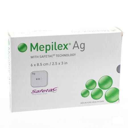 Mepilex Ag Pansement Steril 6,0x 8,5cm 5 287021  -  Molnlycke Healthcare