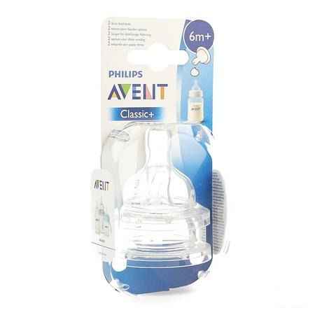 Philips Avent Zuigspeen Classic Dikkere Pap Sil 2 Scf636/27  -  Bomedys