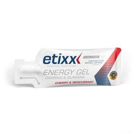 Etixx Ginseng & guarana Energy Gel Red Currant-cherry 12x50 gr