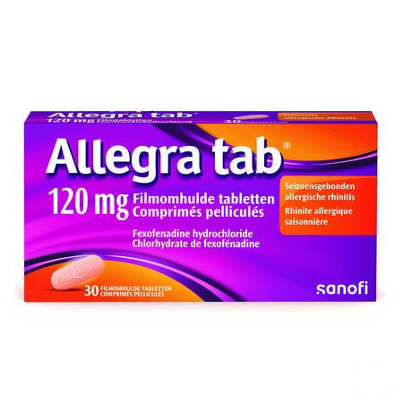 Allegra Tab 120 mg Filmomh Tabl 30X120 mg