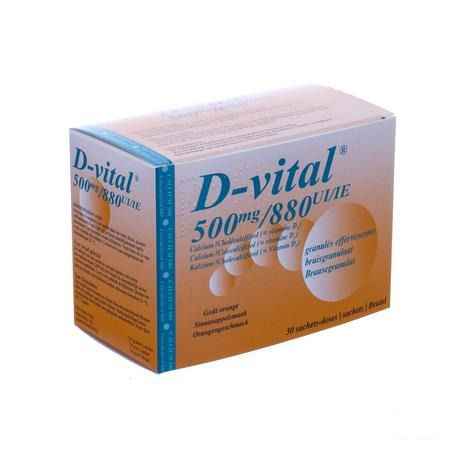 D Vital 500/880 Bruis Zakje 30  -  Will Pharma