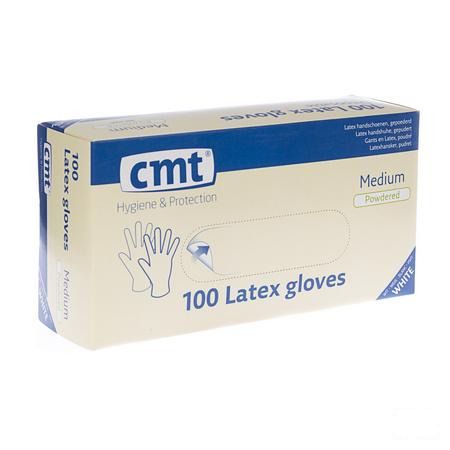 Cmt Handschoenen Latex Wit Lp L 100  -  Infinity Pharma