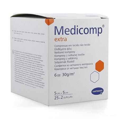 Medicomp Kompres Steriel Extra 6L 5X5Cm 30G 25X2  -  Hartmann