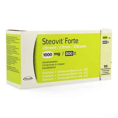 Steovit Forte Citron 1000 mg/800UI Comprimes Croq 90