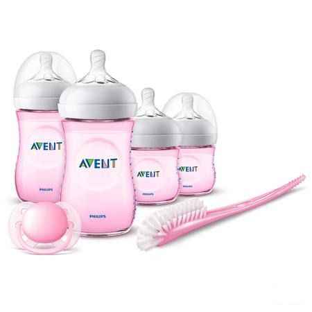 Philips Avent Natural 2.0 Starterset Roze Scd301/03  -  Bomedys