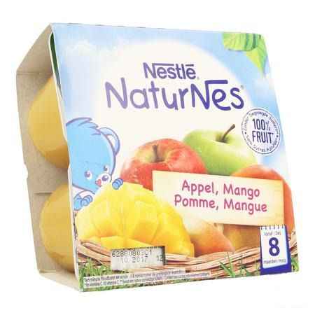 Naturnes Appel Mango Pot 4x100 gr  -  Nestle
