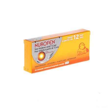 Nurofen Enfant + 12 Ans 200 mg Comprimes Pellicules 24