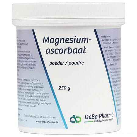 Magnesiumascorbaat Poeder 250 gr  -  Deba Pharma