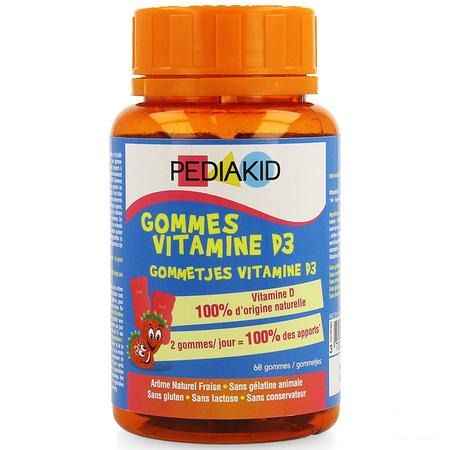 Pediakid Gummies Vitaminen D3 Gommetjes 68