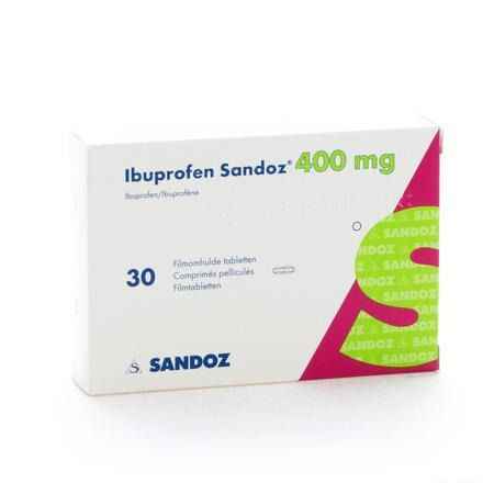 Ibuprofen Sandoz 400 mg Tabletten Pell 30x400 mg 