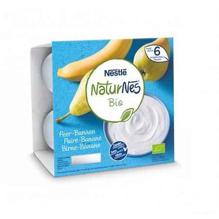 Naturnes Bio Peer Banaan 4x90 gr  -  Nestle