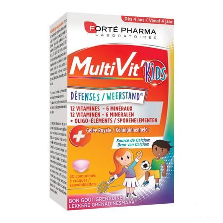 Multivit' 4g Kids Tabletten 30  -  Forte Pharma