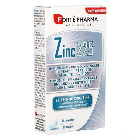 Zinc 225 Comp 60  -  Forte Pharma