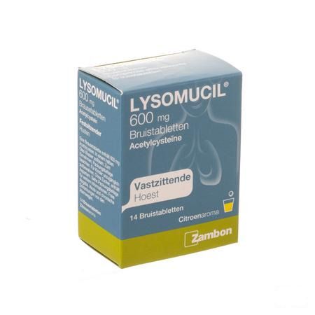 Lysomucil 600 Bruistabletten 14 X 600 mg