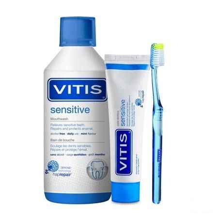 Vitis Sensitive Mondspoelmiddel 500 ml  -  Dentaid