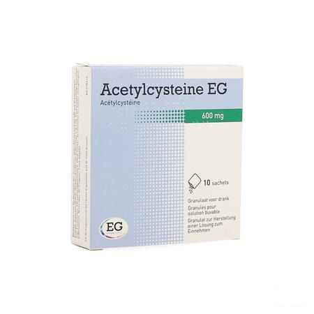 Acetylcysteine EG Zakjes 10x600 mg  -  EG