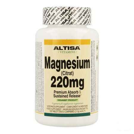 Altisa Magnesium Ctrat 220 mg Tr Tabletten 100  -  Dieximport