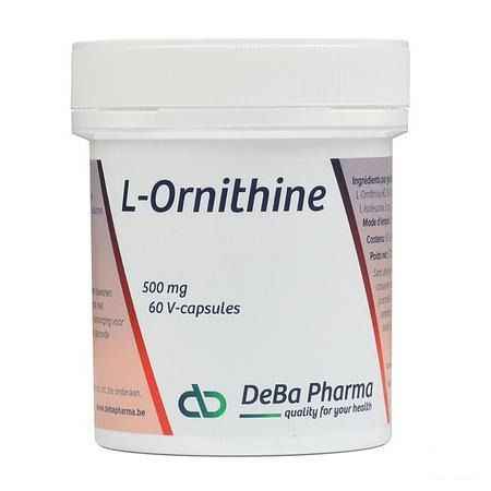 L-ornithine Capsule 60x500 mg  -  Deba Pharma