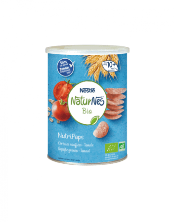 Naturnes Bio Nutripuffs Tomaat Pot 5x35 gr  -  Nestle