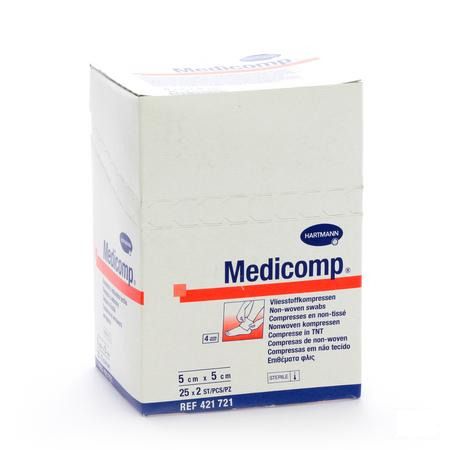 Medicomp 5x5cm 4l. St. 25x2 P/s  -  Hartmann