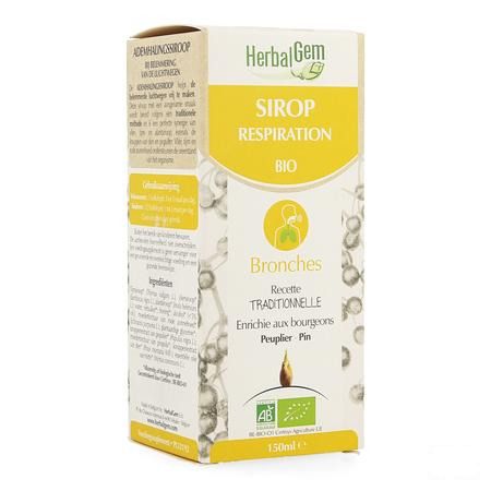 Herbalgem Sirop Respiration Bio Enf-adulte 150 ml  -  Herbalgem