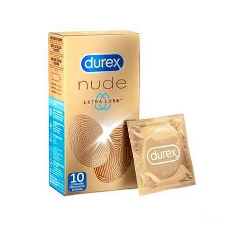 Durex Nude Extra Lube Condooms 10