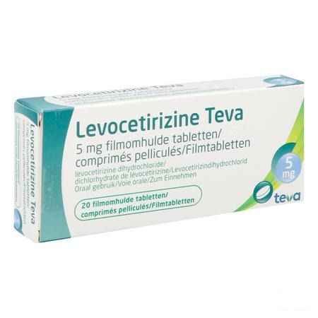 Levocetirizine Teva 5 mg Comprimes Pellicules 20 X 5 mg 