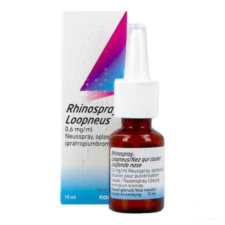 Rhinospray Nez qui coule 0,6Mg/Ml Sol Nasale 15 ml