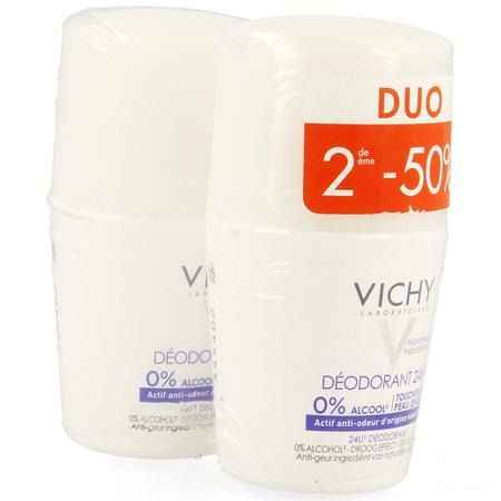 Vichy Deo React. H zonder alu Zout Roller 24u Duo2x50 ml  -  Vichy
